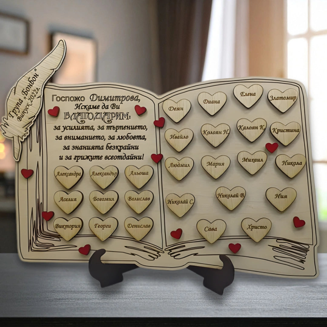 Книга на благодарността към учител